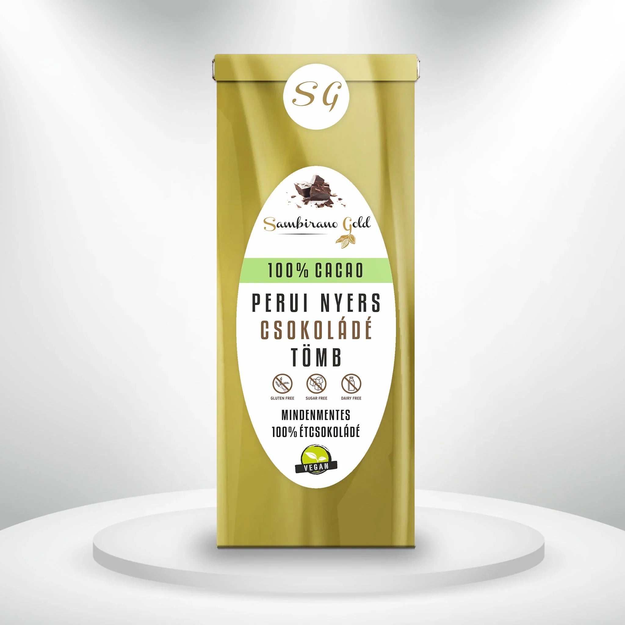 Sambirano Gold - Perui, nyers csokoládé tömb