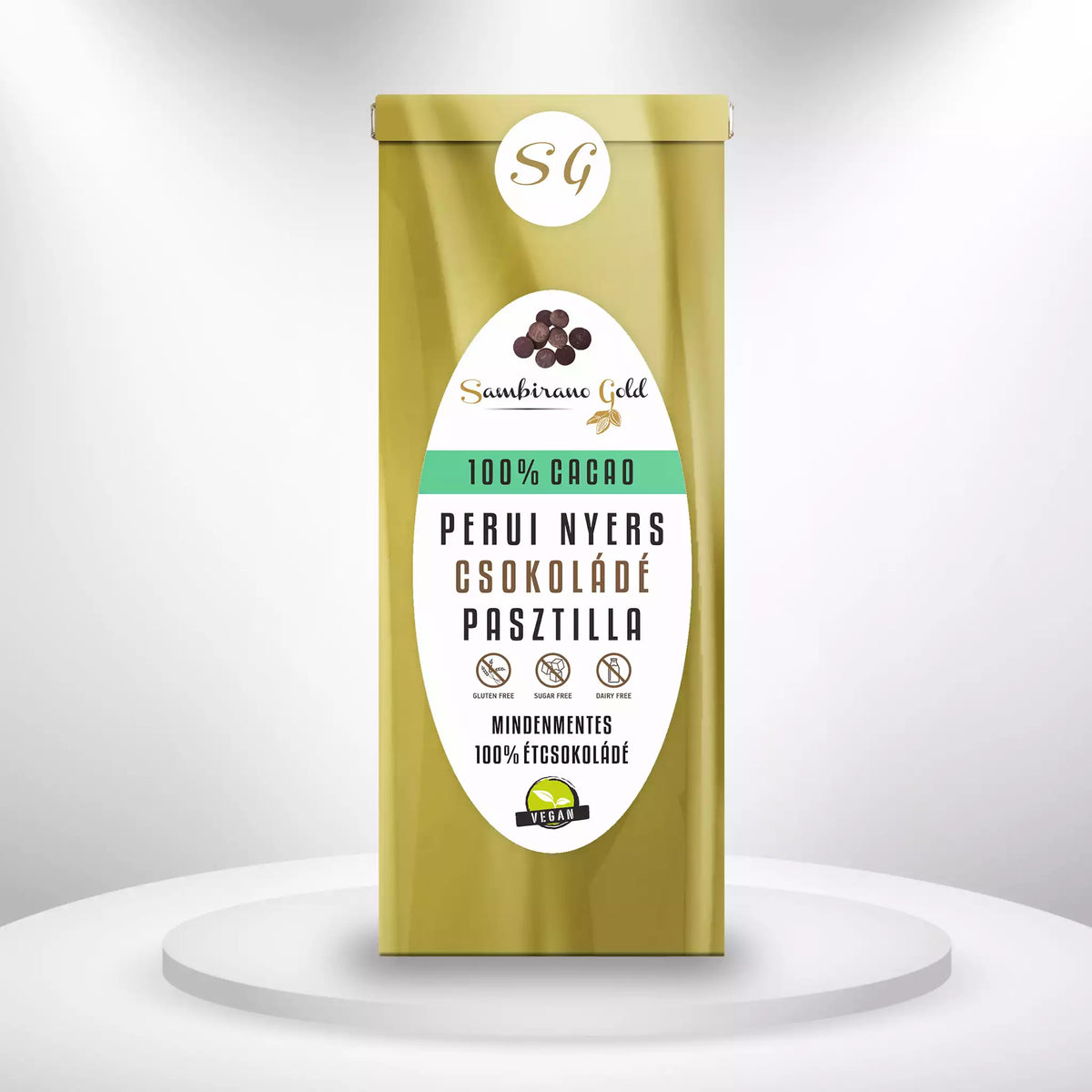 Sambirano Gold - Perui nyers csokoládé pasztilla 