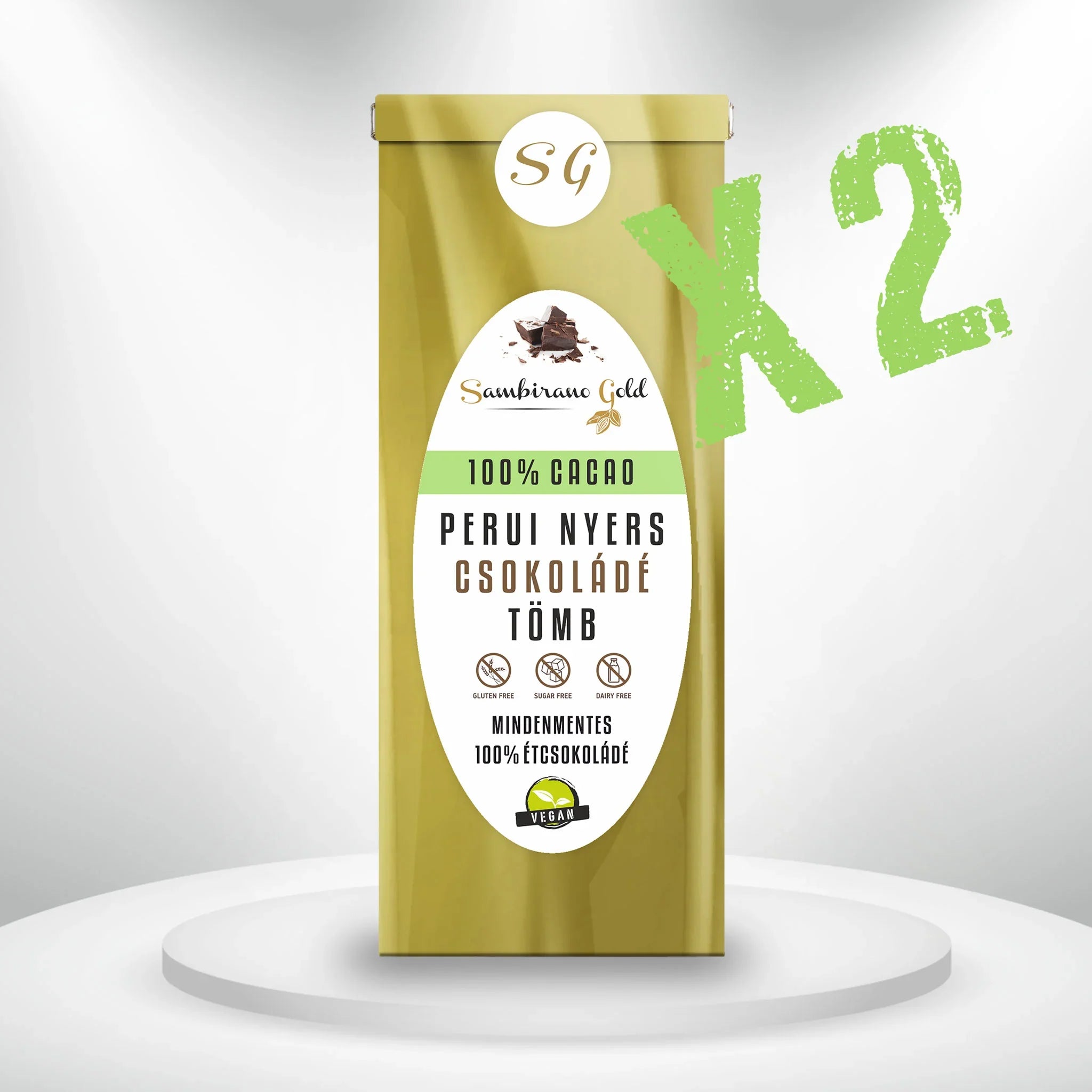Sambirano Gold - Perui, nyers csokoládé tömb