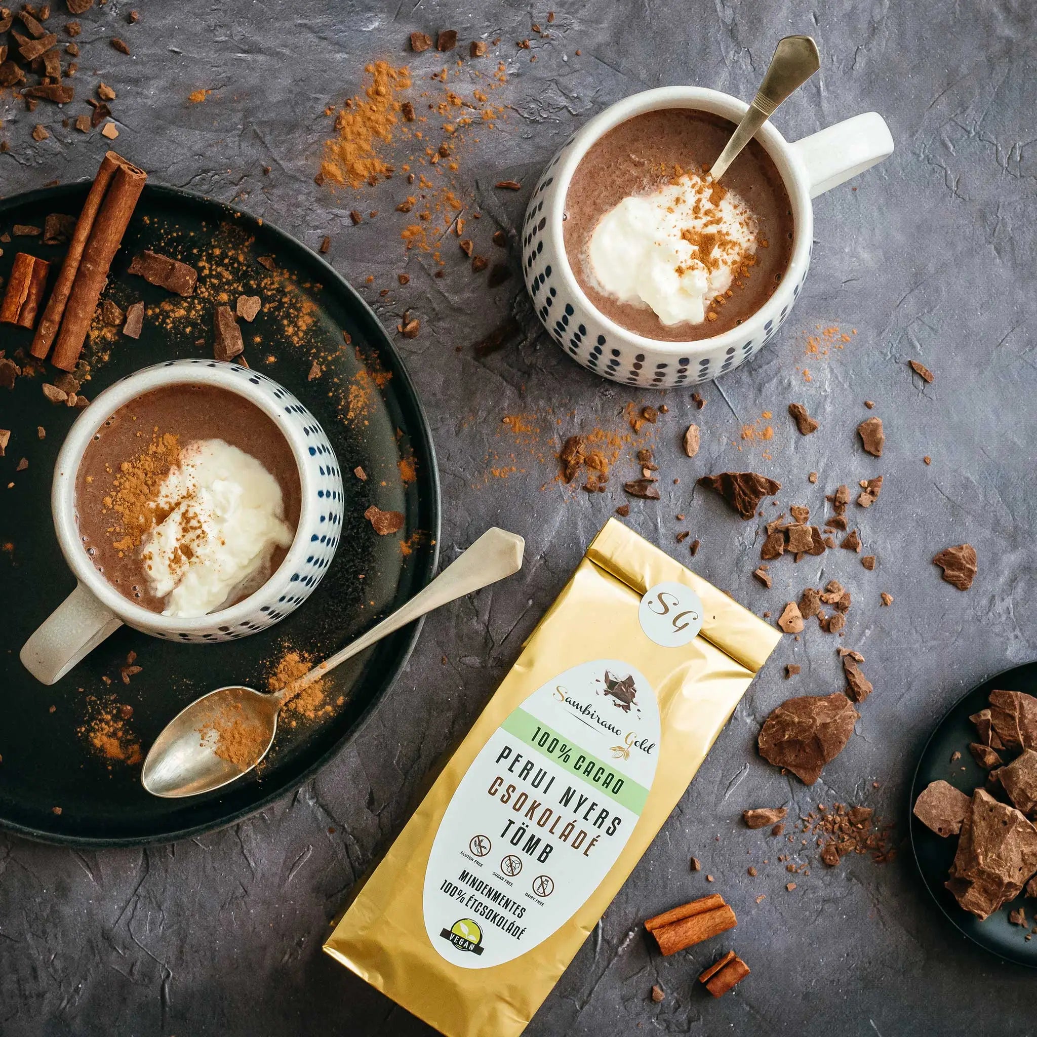 Sambirano Gold - Perui, nyers csokoládé tömb