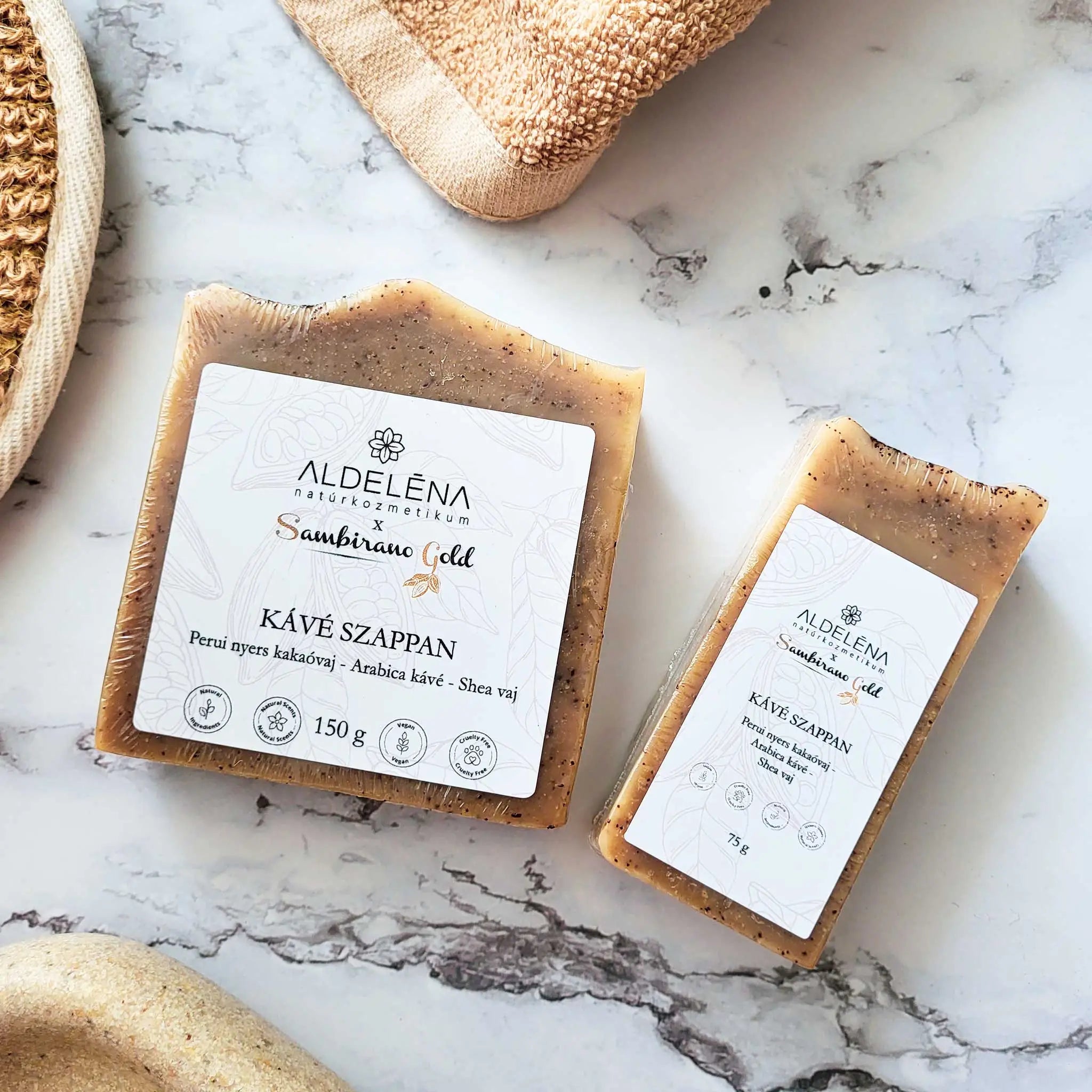 Sambirano Gold - Kávé-Kakaóvaj szappan