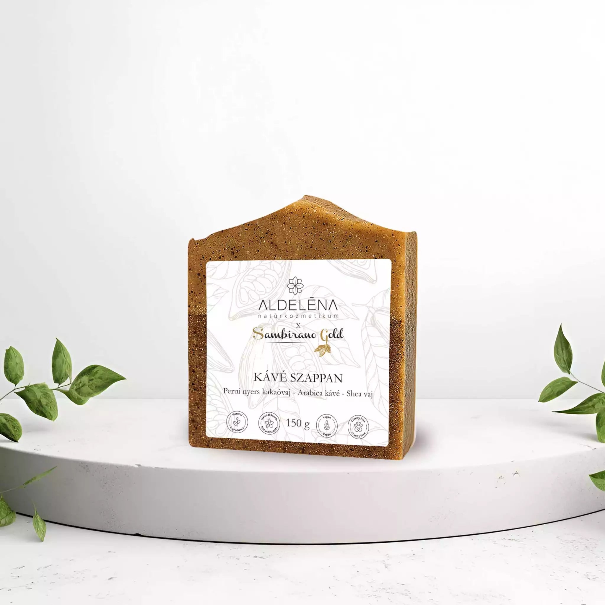 Sambirano Gold kávé-kakaóvaj szappan