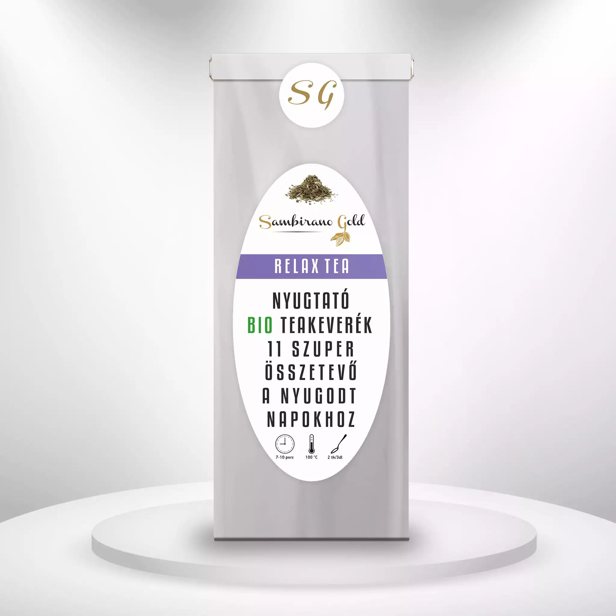 Sambirano Gold - Relax tea - Relaxáló teakeverék bio gyógynövényekkel